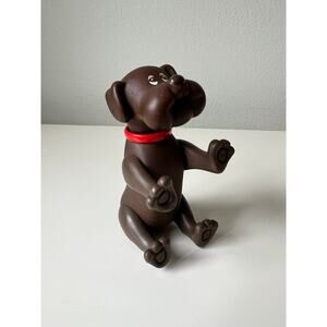Vintage 1980s Tonka Pound Puppy Brown Dog Poseable Figure Toy